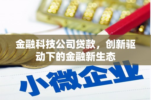 资源金融科技公司贷款，创新驱动下的金融新生态