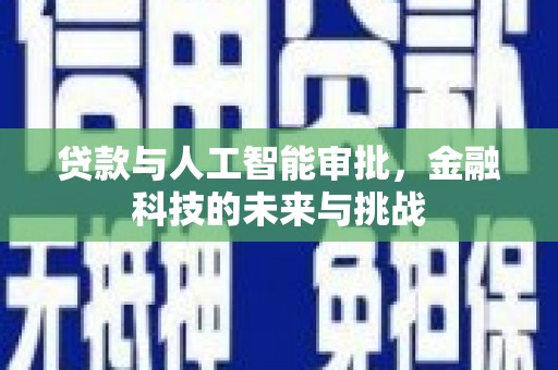 沙坪坝贷款与人工智能审批，金融科技的未来与挑战