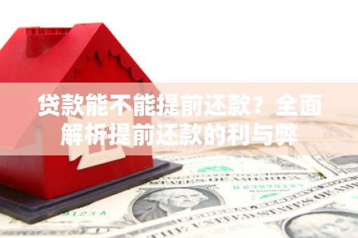 河津贷款能不能提前还款？全面解析提前还款的利与弊