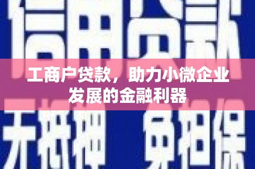 永年工商户贷款，助力小微企业发展的金融利器