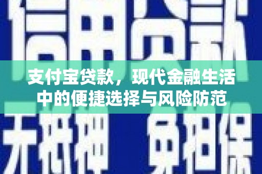 桐乡支付宝贷款，现代金融生活中的便捷选择与风险防范
