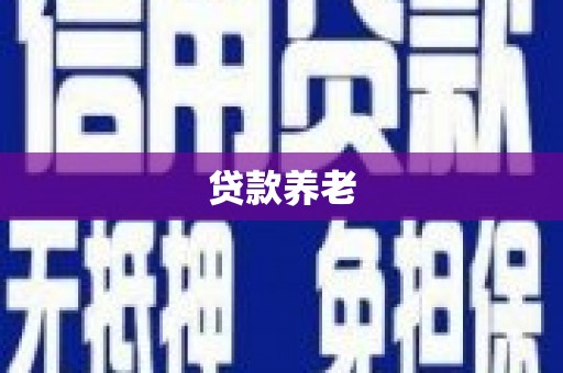 会理贷款养老