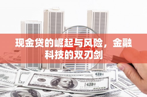 徐闻现金贷的崛起与风险，金融科技的双刃剑