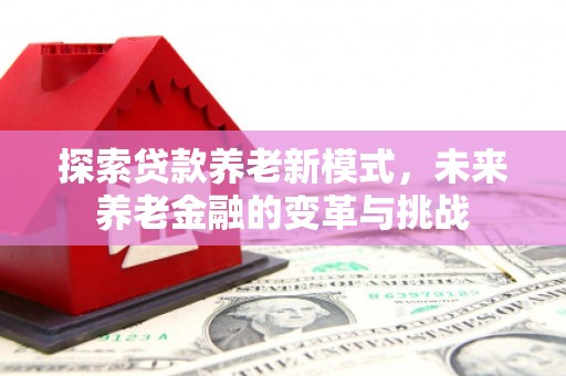 宝应县探索贷款养老新模式，未来养老金融的变革与挑战