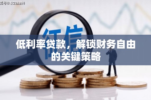 禅城低利率贷款，解锁财务自由的关键策略