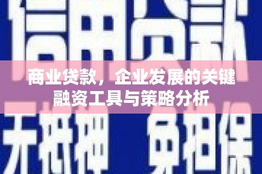 三门峡商业贷款，企业发展的关键融资工具与策略分析