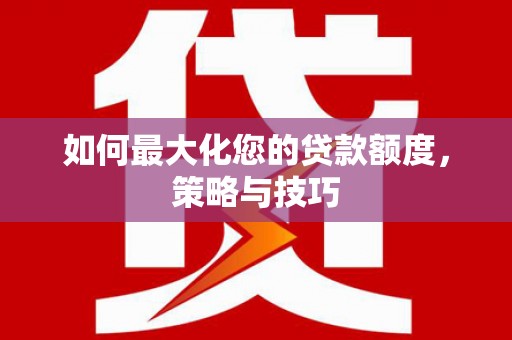 坪林如何最大化您的贷款额度，策略与技巧
