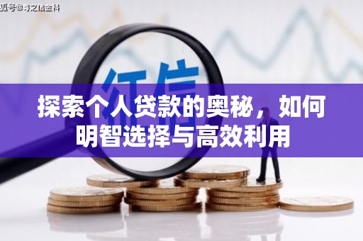 晋安探索个人贷款的奥秘，如何明智选择与高效利用