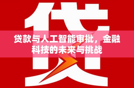 紫云贷款与人工智能审批，金融科技的未来与挑战