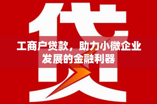介休工商户贷款，助力小微企业发展的金融利器