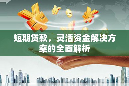 澧县短期贷款，灵活资金解决方案的全面解析