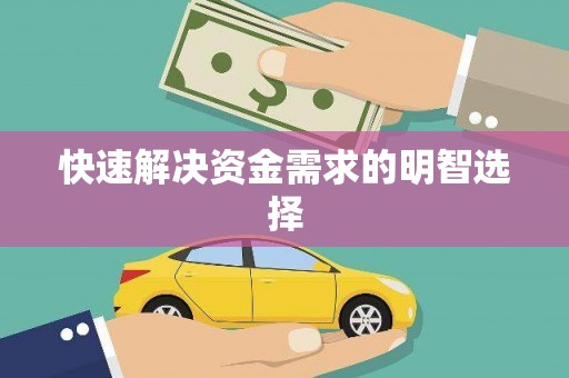 六安快速解决资金需求的明智选择